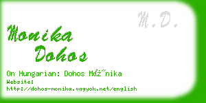 monika dohos business card